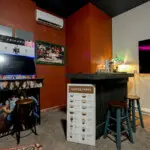 Friends-themed coffee bar and arcade corner
