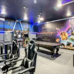 Star Wars-themed game and arcade room
