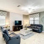 Modern living area with spacious seating