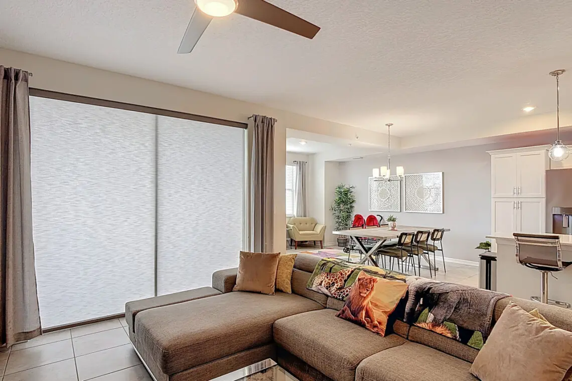 Our spacious and cozy living area, perfect spot to relax after a long day