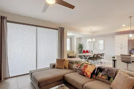 Our spacious and cozy living area, perfect spot to relax after a long day