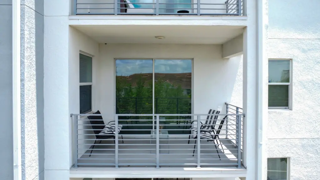Step outside and breathe in the fresh air from your balcony.