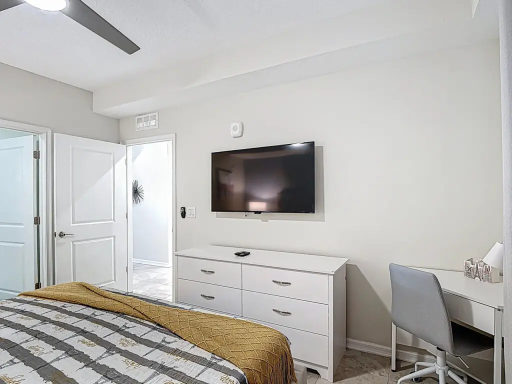 Cozy Master Bedroom with King Size Bed, with worskspace