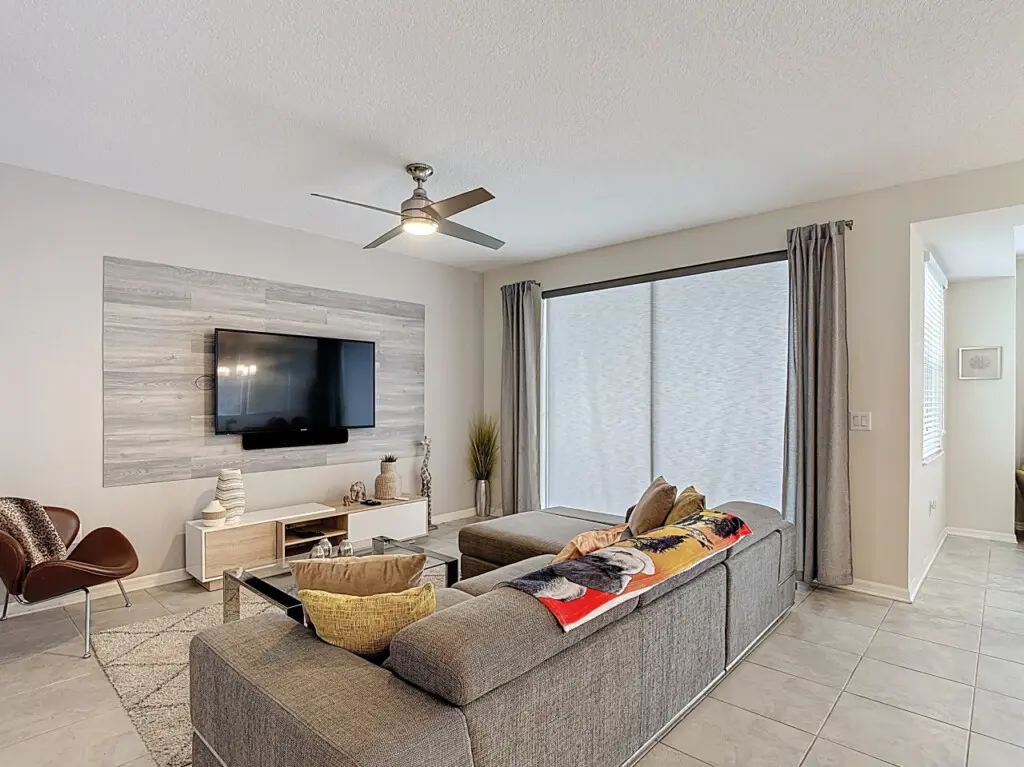 Our spacious and cozy living area, perfect spot to relax after a long day