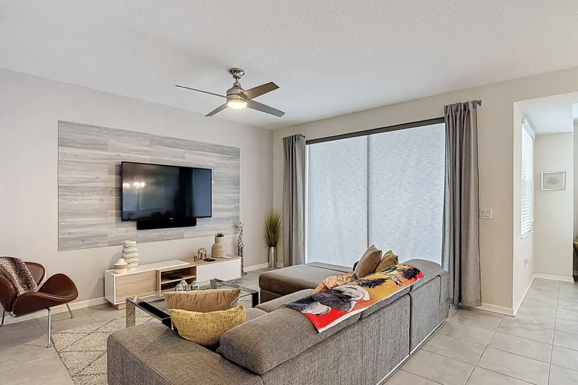 Our spacious and cozy living area, perfect spot to relax after a long day