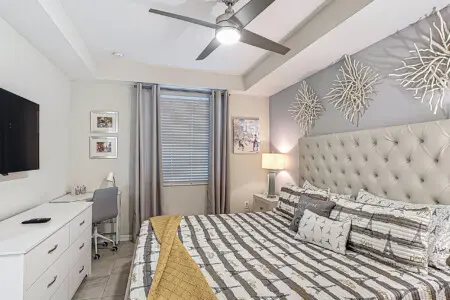 Cozy Master Bedroom with King Size Bed
