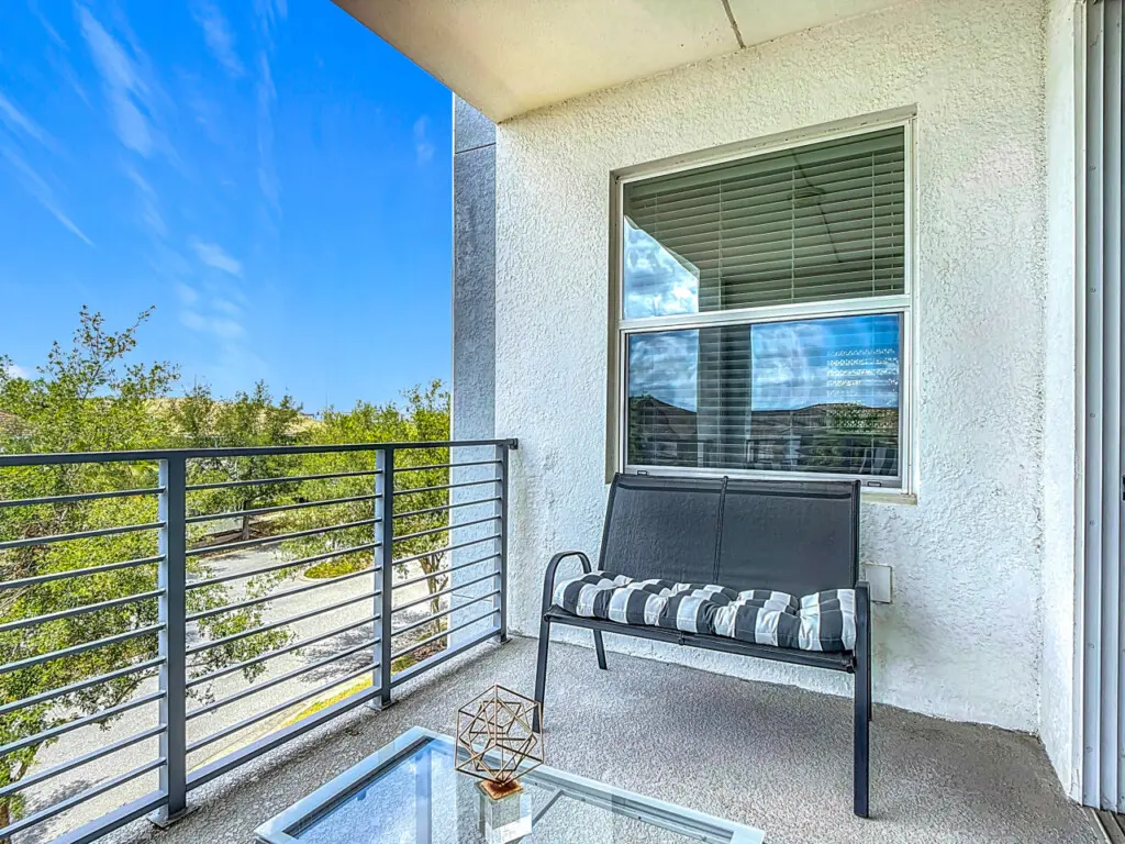 Step outside and breathe in the fresh air from your balcony.