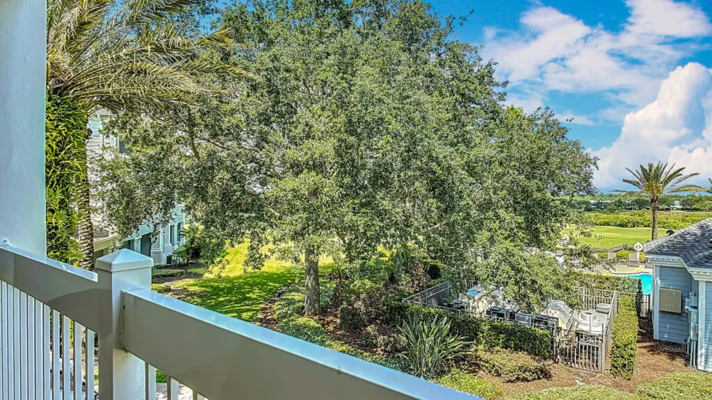 Enjoy the amazing View of the pool and golf course from the Private Balcony