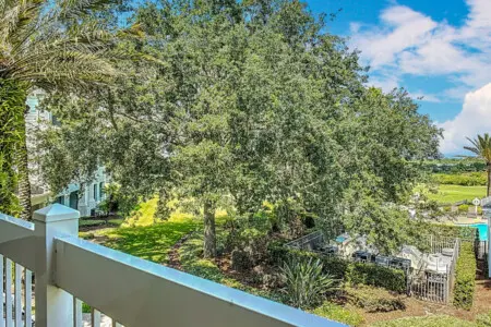 Enjoy the amazing View of the pool and golf course from the Private Balcony
