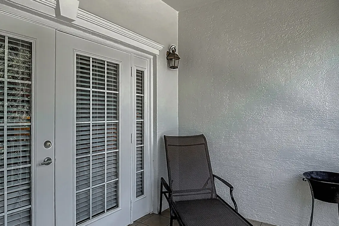 Enjoy the amazing View of the pool and golf course from the Private Balcony