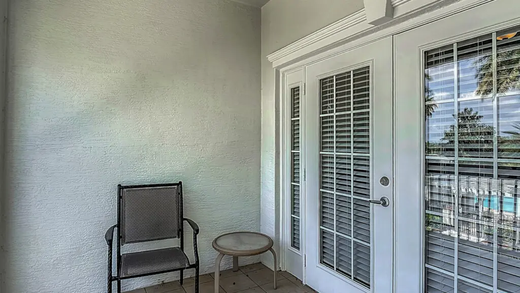 Enjoy the amazing View of the pool and golf course from the Private Balcony
