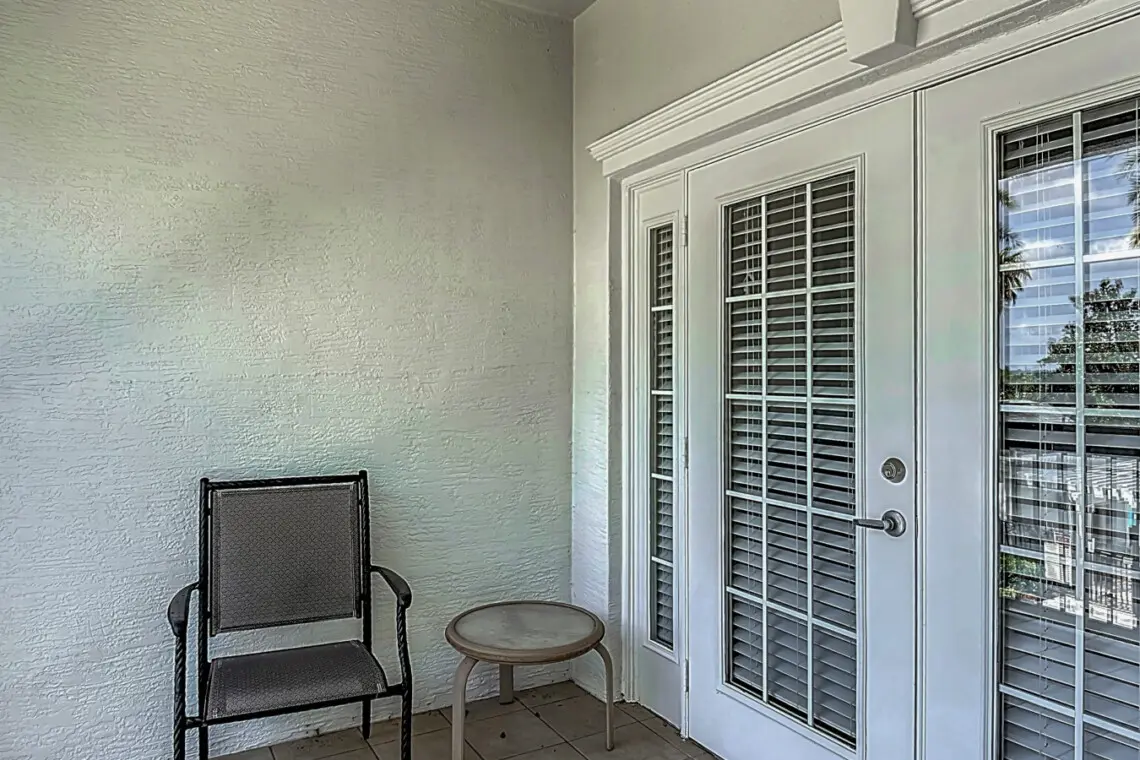 Enjoy the amazing View of the pool and golf course from the Private Balcony