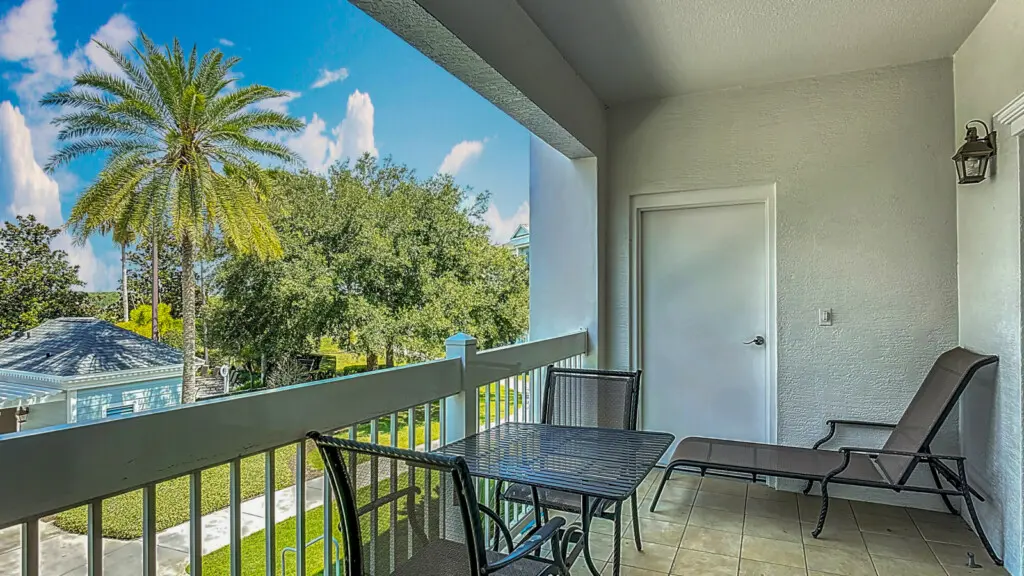 Enjoy the amazing View of the pool and golf course from the Private Balcony