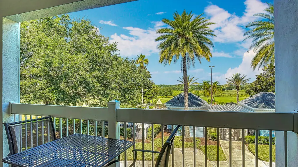 Enjoy the amazing View of the pool and golf course from the Private Balcony