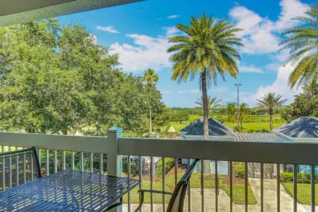 Enjoy the amazing View of the pool and golf course from the Private Balcony