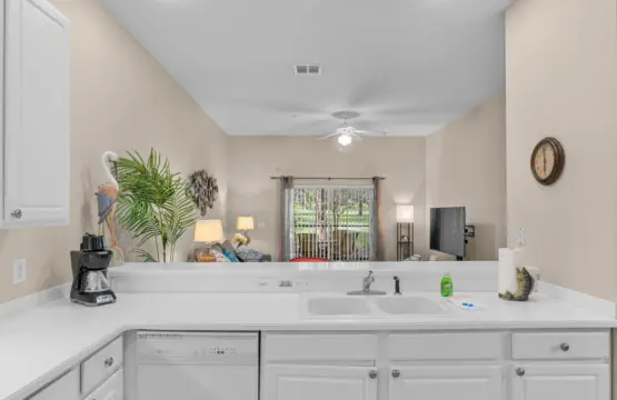 Spacious sink area for meal prep and more.