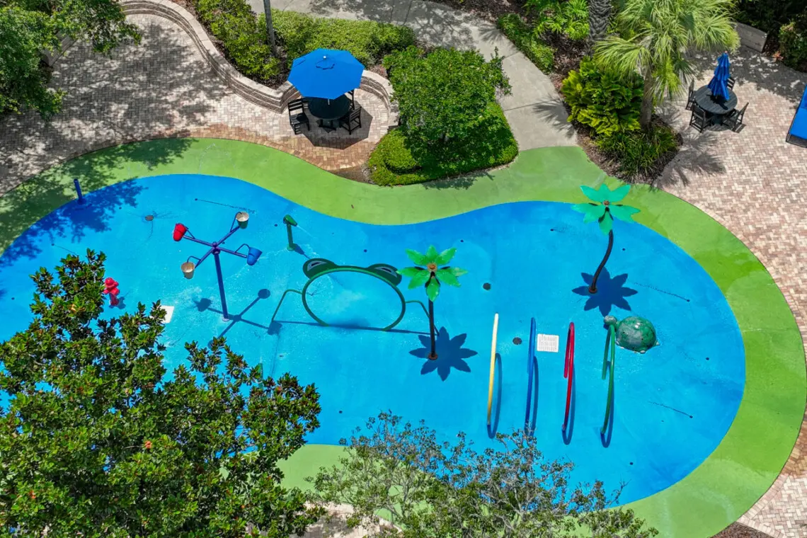 Make a splash! A perfect spot for little ones to cool off and pla