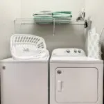 In-unit washer and dryer setup