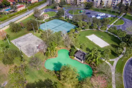 Sports courts and playground at Windsor Hills