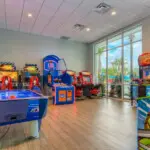 Arcade games and family play space