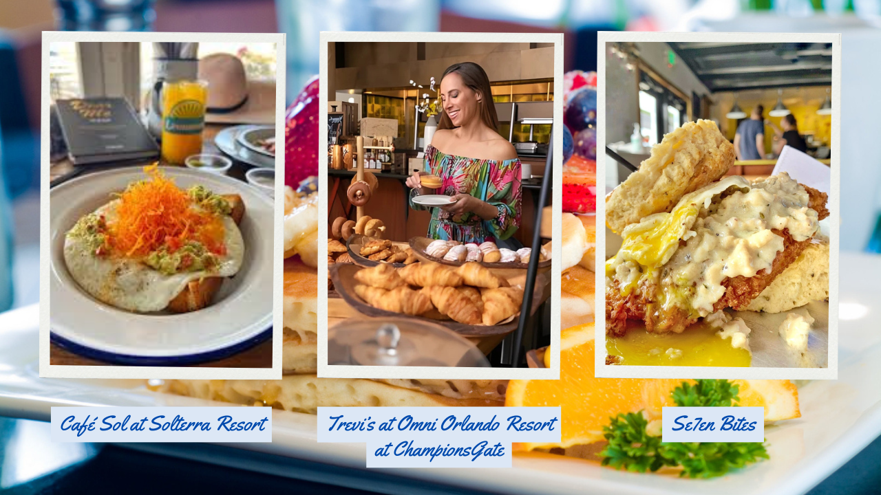 Café Sol at Solterra Resort, Trevi’s at Omni Orlando Resort at ChampionsGate, and Se7en Bites