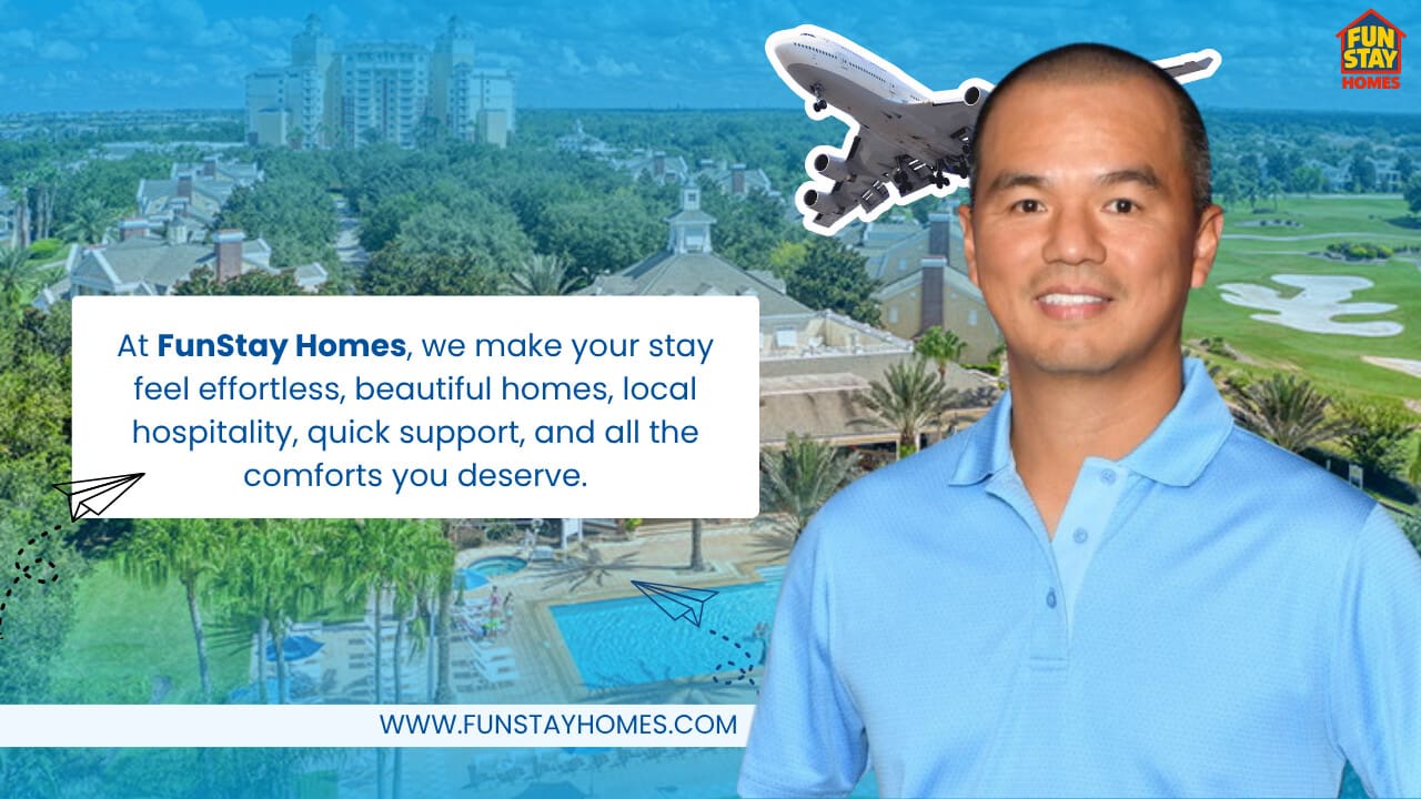 At FunStay Homes, we make your stay feel effortless, beautiful homes, local hospitality, quick support, and all the comforts you deserve.
