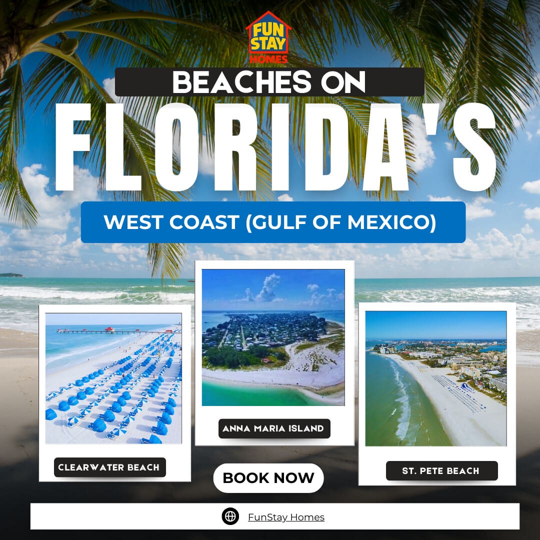 Beaches on Florida's West Coast (Gulf of Mexico)