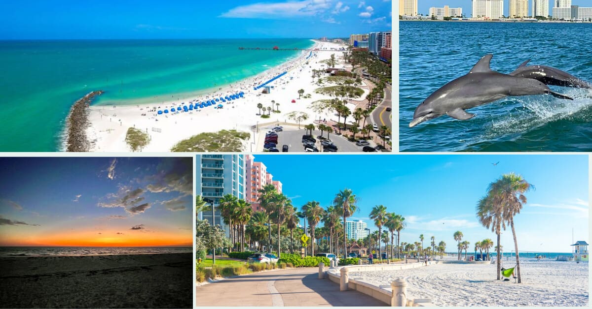 St. Augustine – History, Charm, and Walkable Streets Clearwater Beach – Sugar Sand, Sunsets, Dolphin Spotting