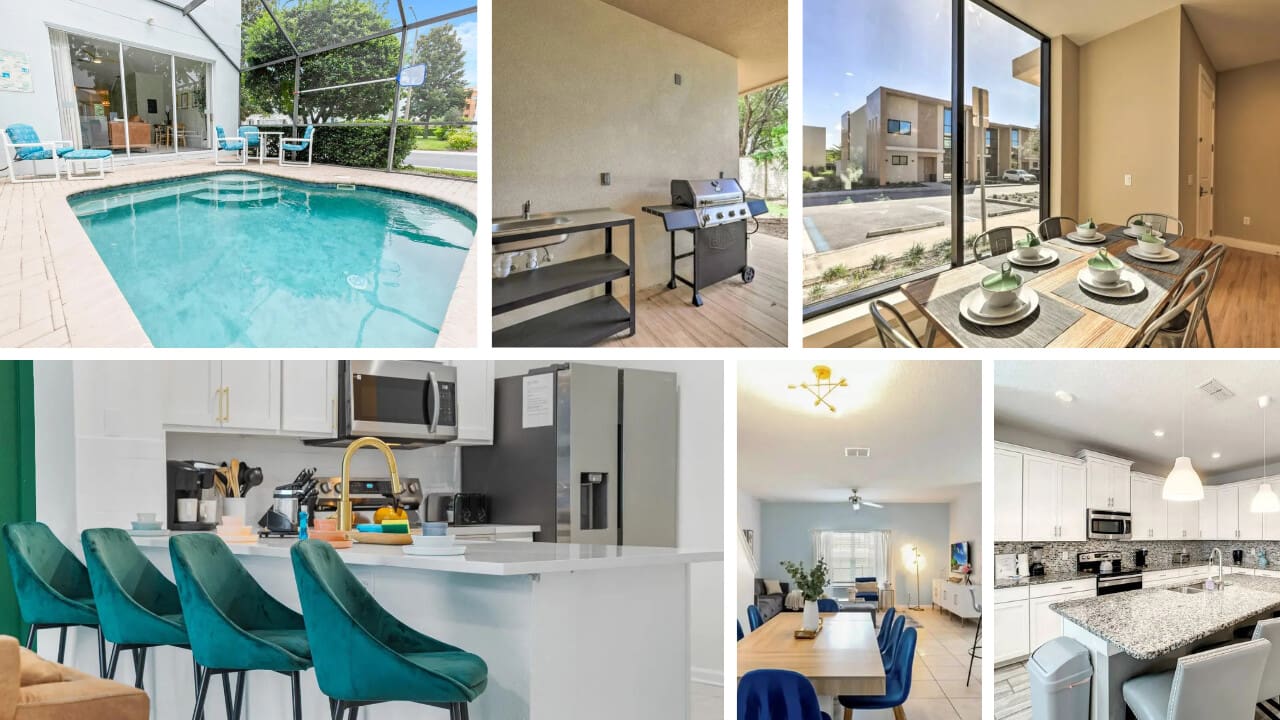 Full Kitchens for Holiday Meals and Savings and Private Pools