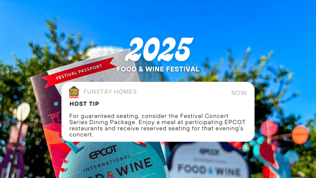Host Tip for Epcot food and wine festival 2025