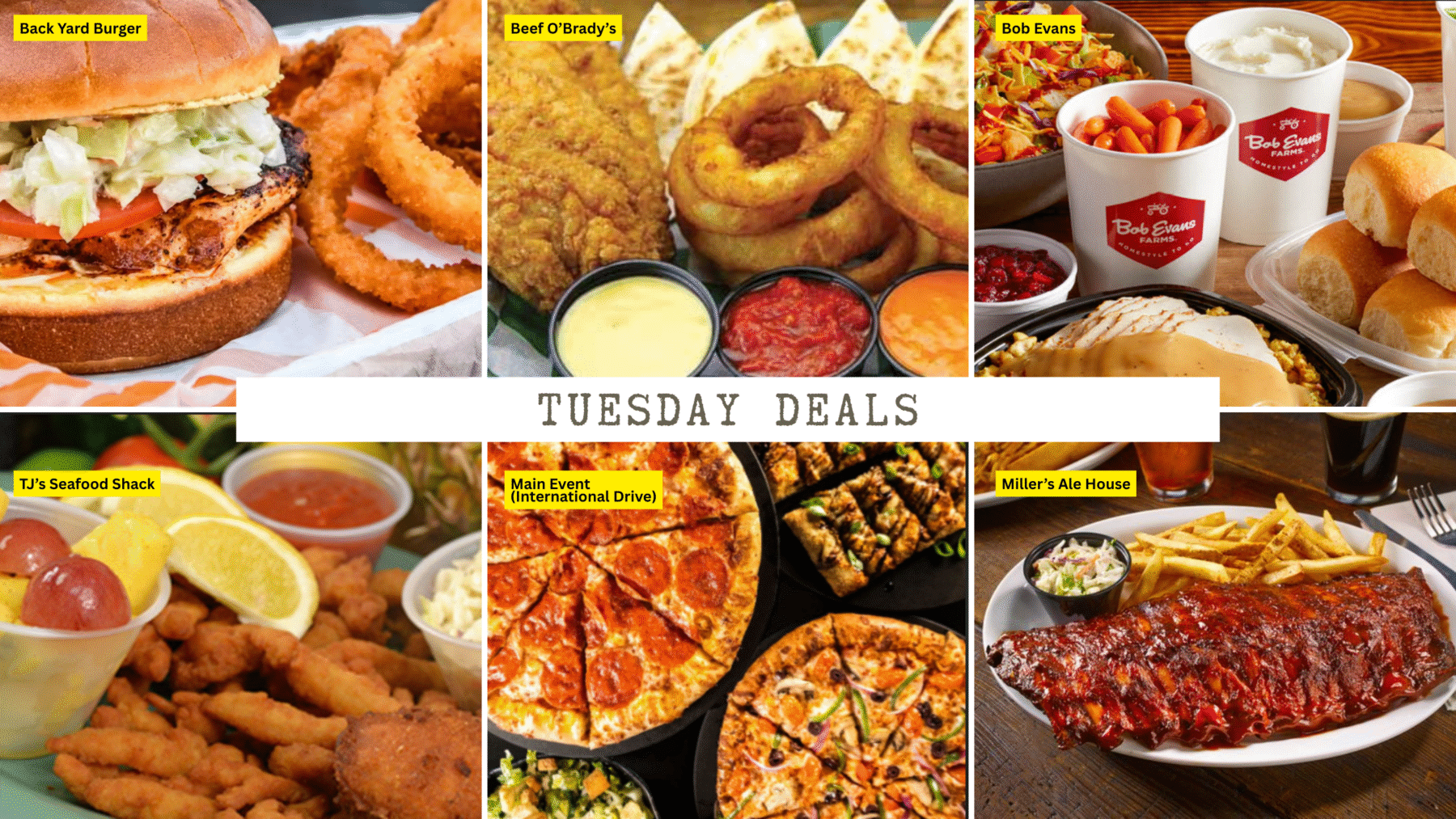 Tuesday Deals: Kids Eat Free Restaurants in Orlando