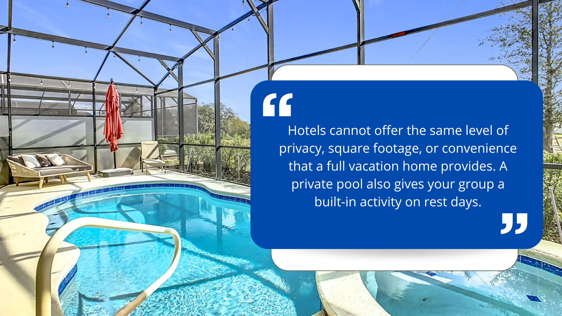 Why Book a Private Pool Rental Near Disney