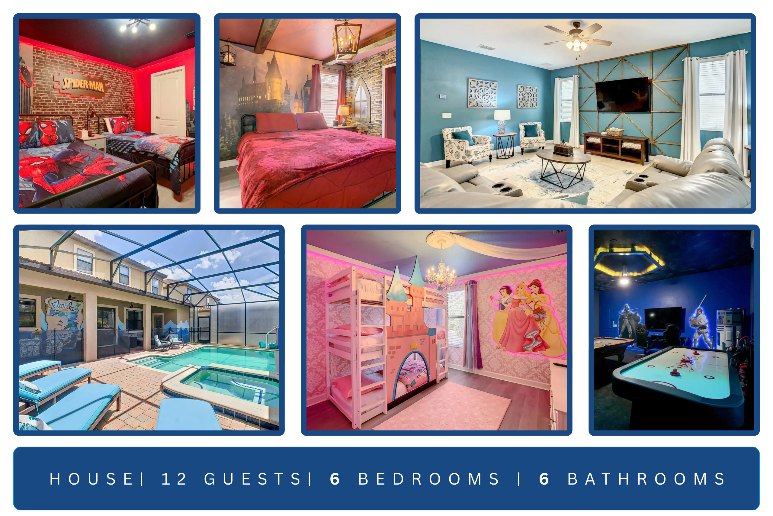 ChampionsGate Fun Villa Avengers StarWars Princess