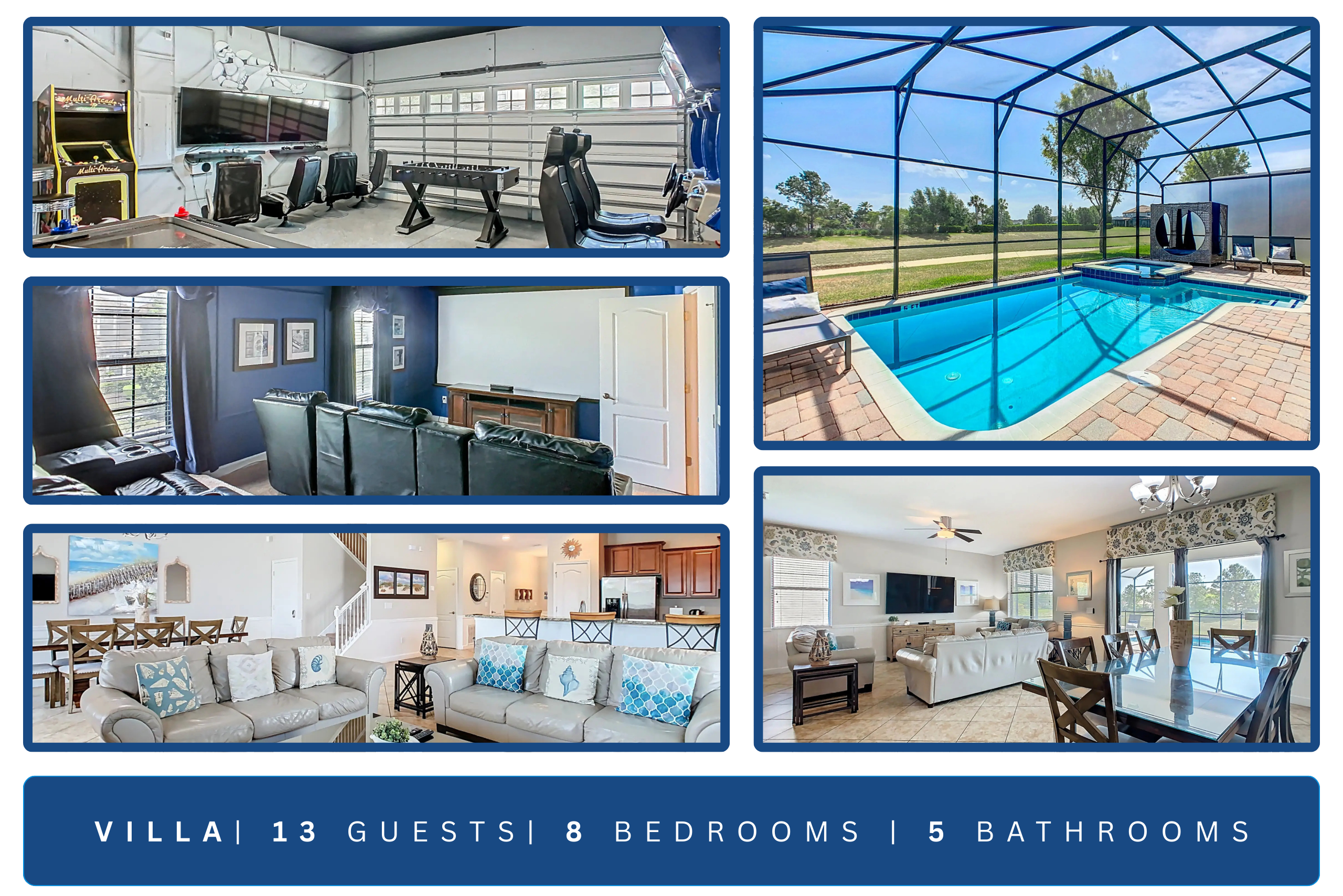 ChampionsGate Spacious 8BR Villa, Pool