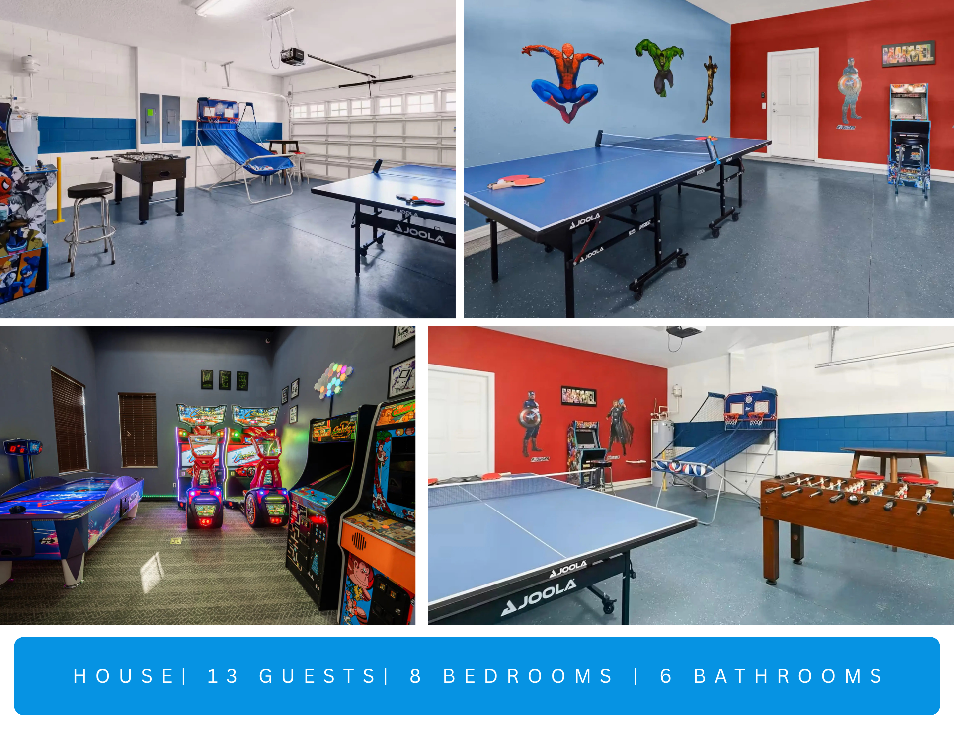 Amazing 8BR Villa, Pool, Game Room, Resort Access