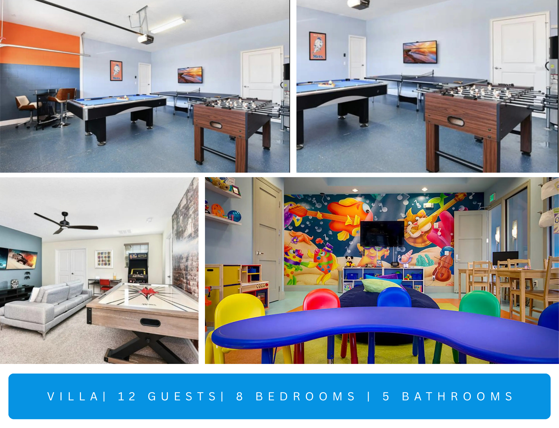 ChampionsGate Luxury 8BR Villa, Pool, Theater, Game Room