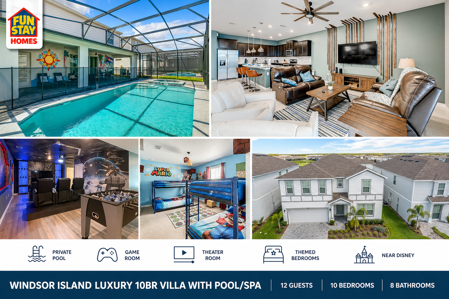 Windsor Island Luxury 10BR Villa with Pool/Spa