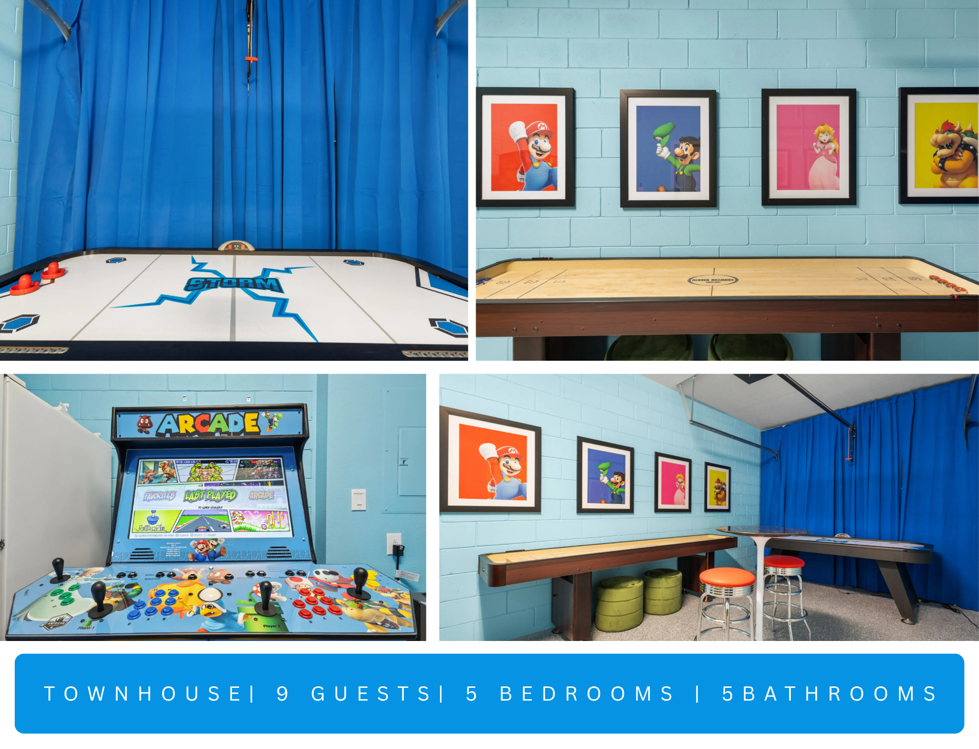 Windsor Westside Fun 5BR Townhouse, Pool, Gameroom