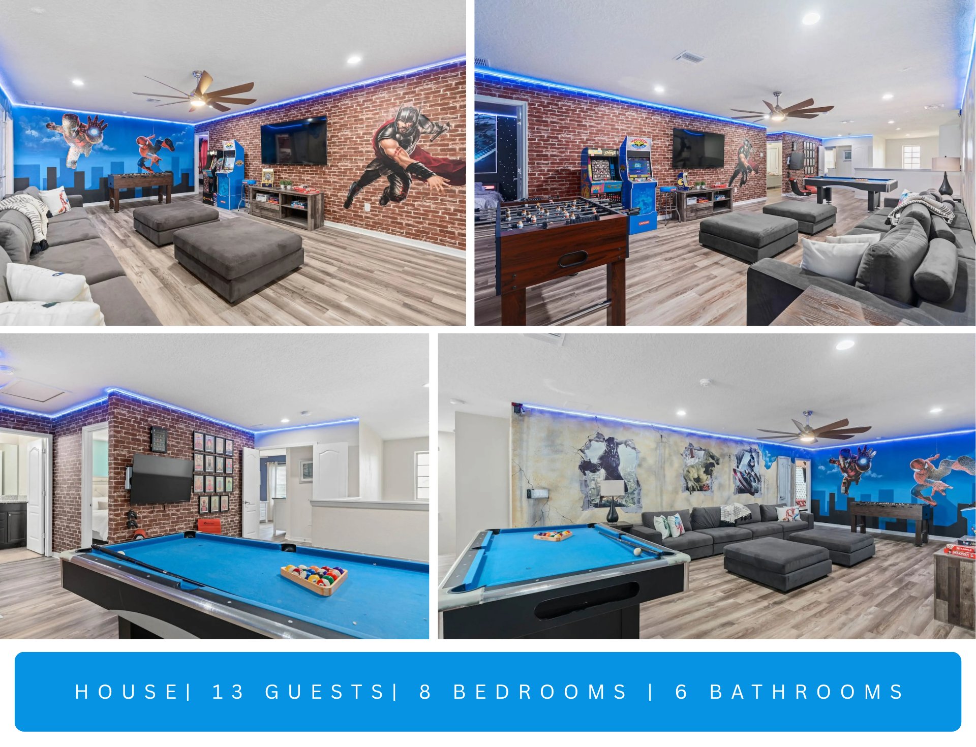 Windsor Westside Fun8BR, PoolSpa, Games (1)