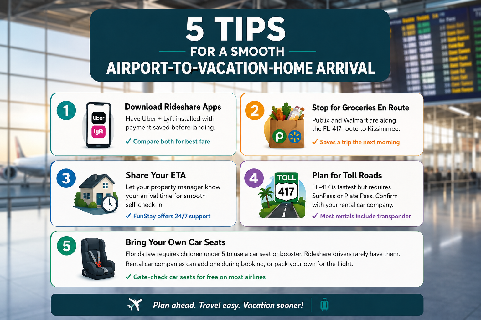 5 tips for a smooth airport-to vacation-home arrival