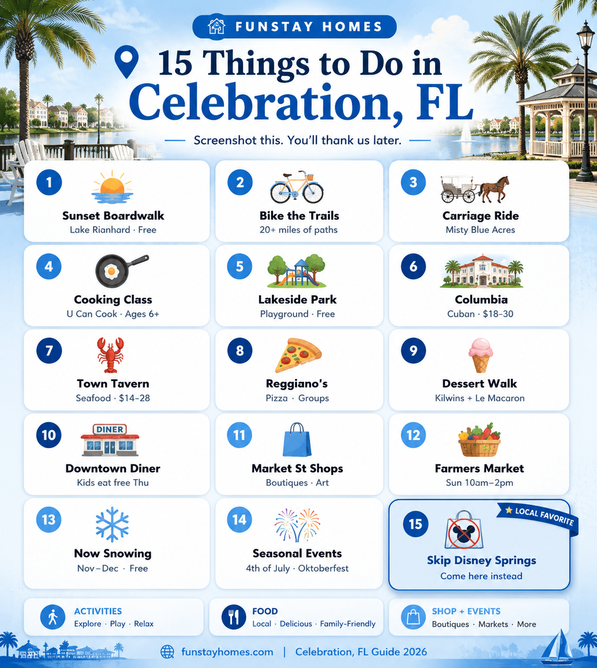 15 things to do in Celebration