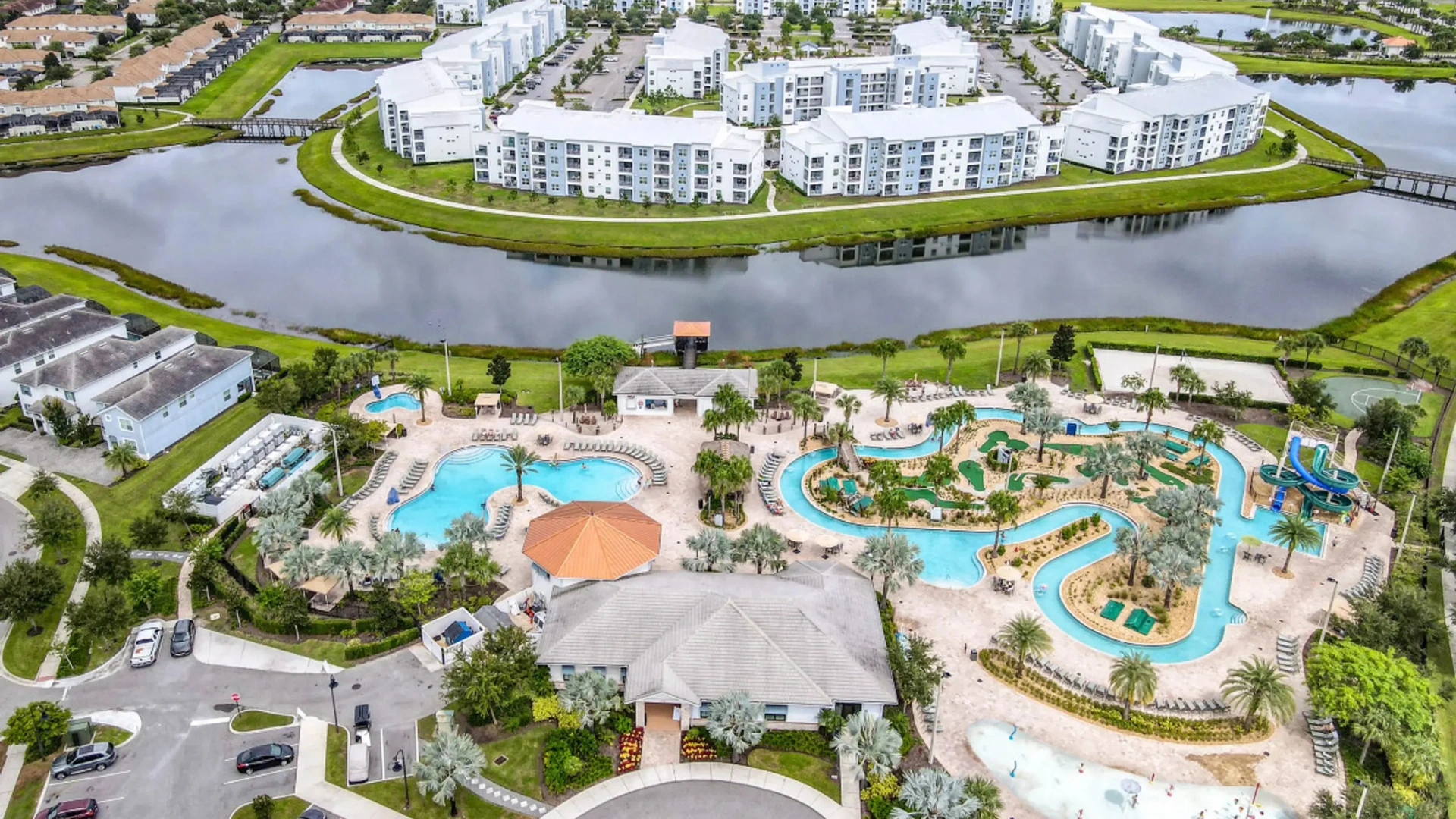 Storey Lake Resort Aerial View