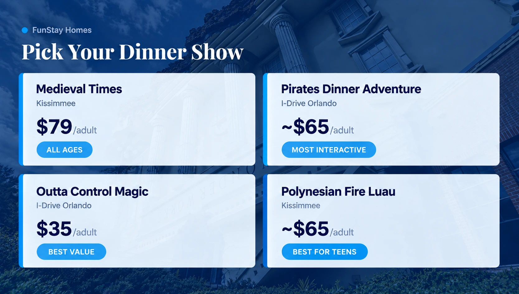 Best Dinner Shows in Kissimmee for Families
